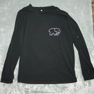 Ivory Ella long sleeve black tee